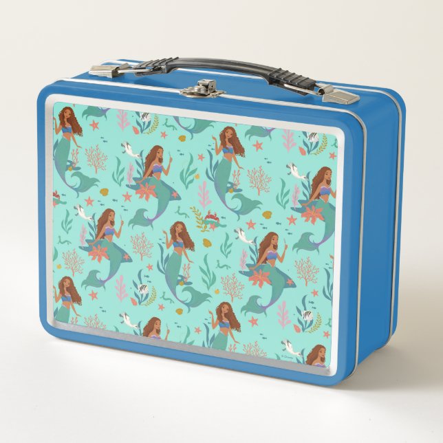 Ariel Undersea Adventure Pattern Metal Lunch Box (Front)