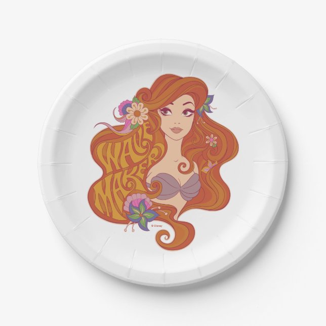 Ariel | Wave Maker Seashell 2 Paper Plate (Front)