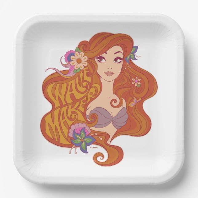 Ariel | Wave Maker Seashell 2 Paper Plate (Front)