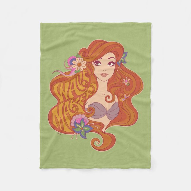 Ariel | Wave Maker Seashell Fleece Blanket (Front)