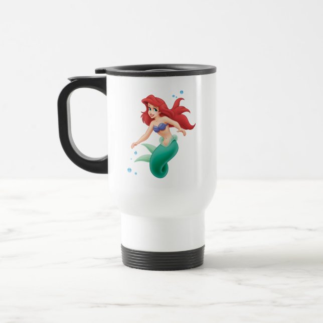 Ariel with Bubbles Travel Mug (Left)