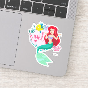 Ariel With Flounder Name Graphic