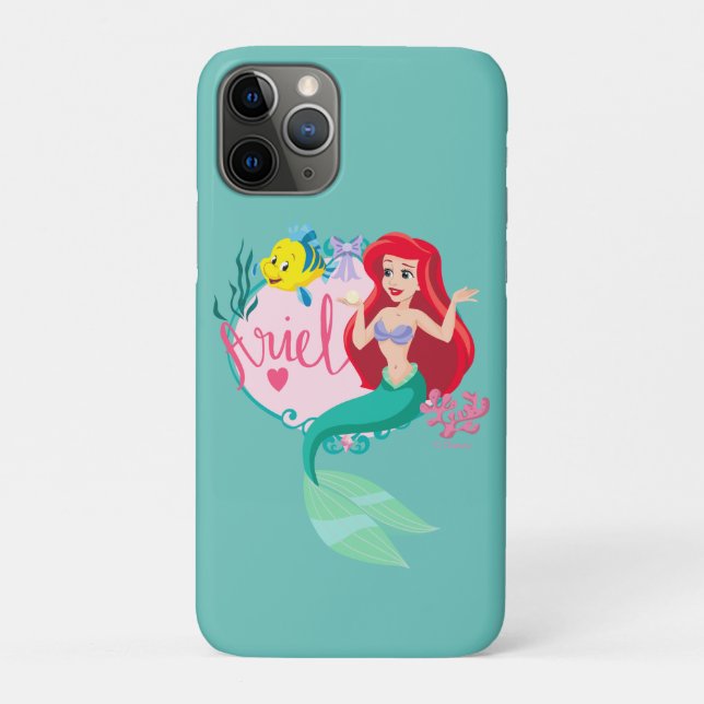 Ariel With Flounder Name Graphic Case-Mate iPhone Case (Back)