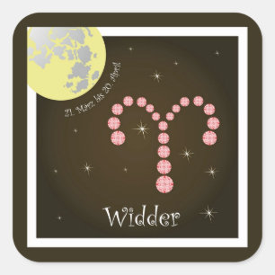 Aries 21 March to 20 April sticker