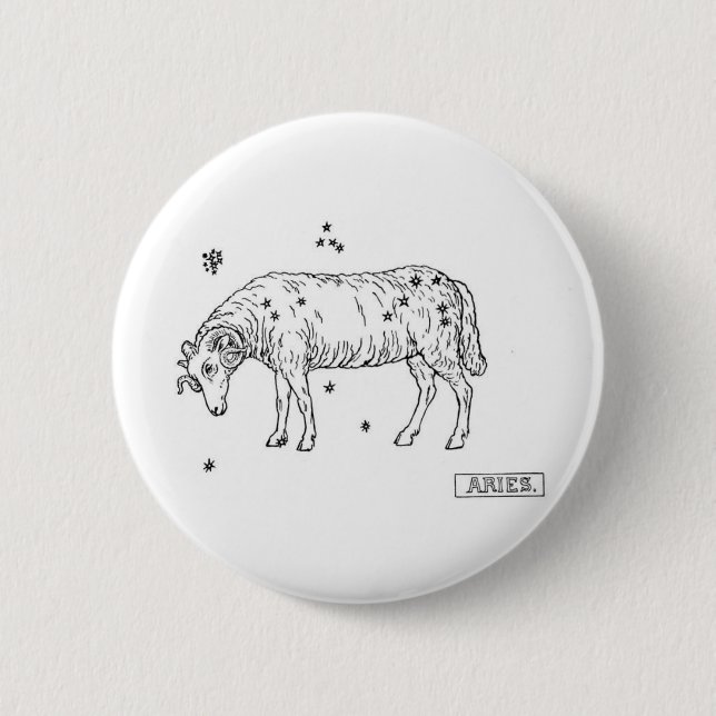 Aries 2 Inch Round Button (Front)