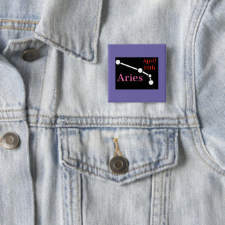 Aries 2 Inch Square Button
