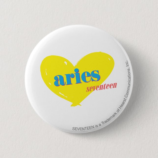 Aries 3 2 inch round button (Front)