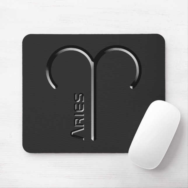 ARIES, Abstract Design of the Zodiac Sign,  Mouse Pad (With Mouse)