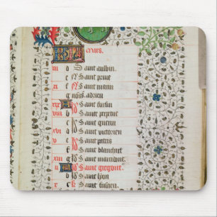 Aries and a man felling trees mouse pad