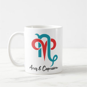Aries and Capricorn Couples Zodiac Astrology Coffee Mug