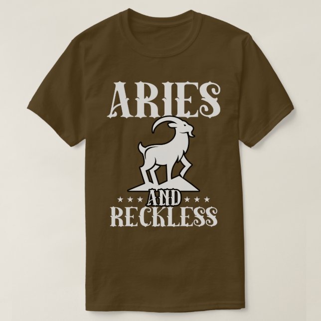 Aries And Reckless T-Shirt (Design Front)
