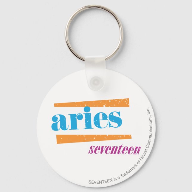 Aries Aqua Keychain (Front)