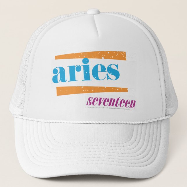 Aries Aqua Trucker Hat (Front)