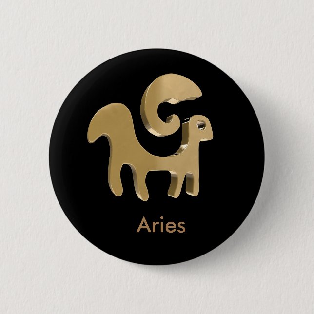 Aries, Ariete 2 Inch Round Button (Front)