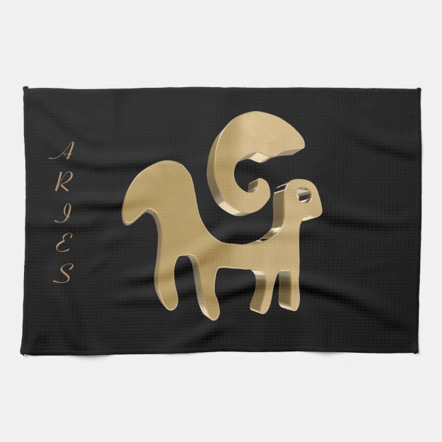 Aries, Ariete Kitchen Towel (Horizontal)