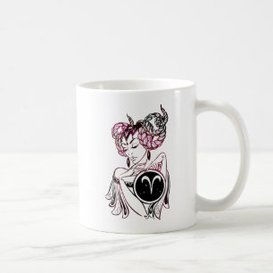 Aries Art Deco Lady Coffee Mug
