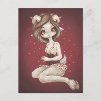Aries astrologie imaginaire art carte postale