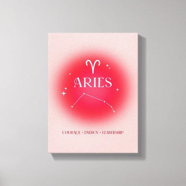 Aries aura canvas print (Front)