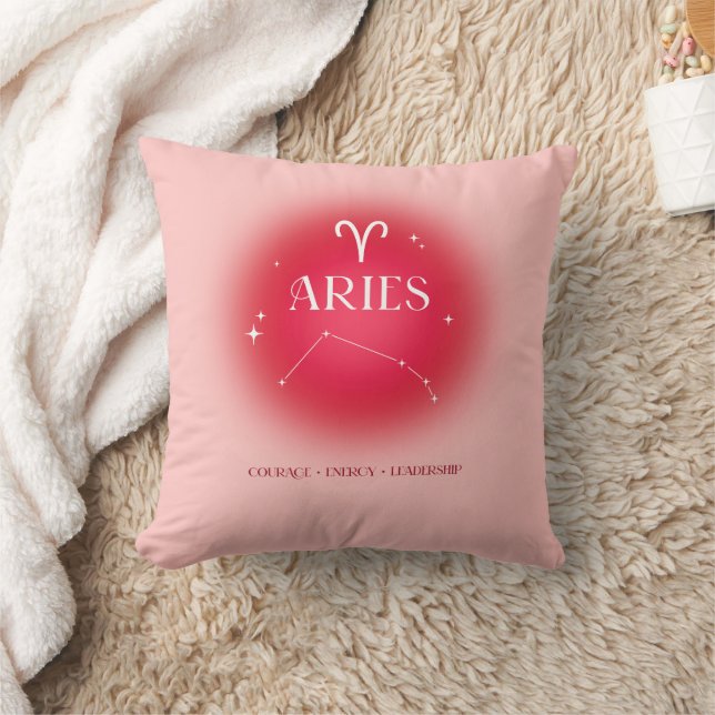 Aries aura throw pillow (Blanket)