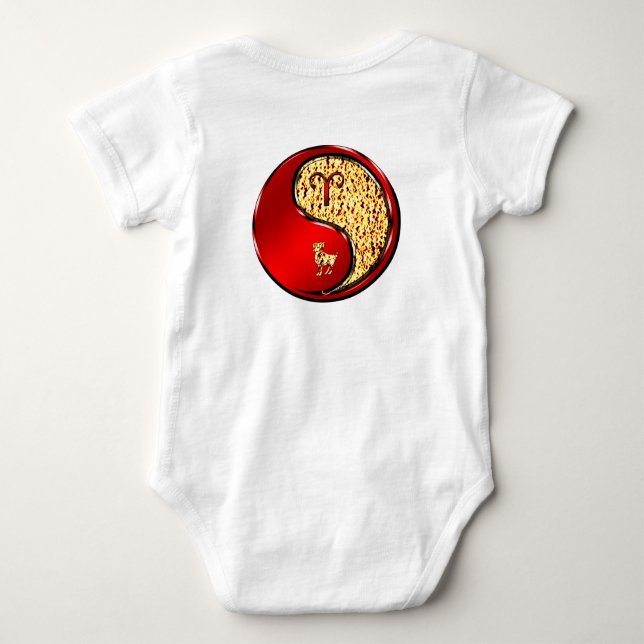 Aries Baby Bodysuit (Back)