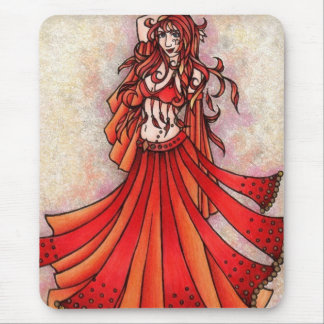 Aries Belly Dancer Art Mouse Pad