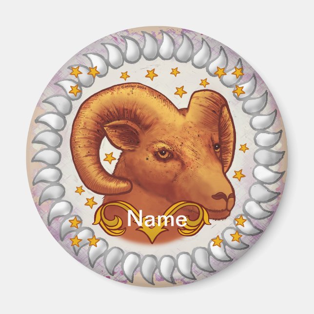 Aries  Birthday magnet (Front)
