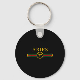 Aries birthday zodiac sign horoscope born in april keychain