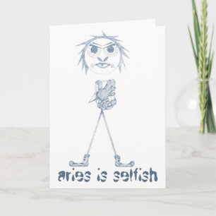 Aries [- BitchScope -] Birthday Card