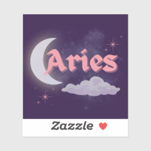Aries Celestial Aesthetic Dreamy Moon Cloud Stars