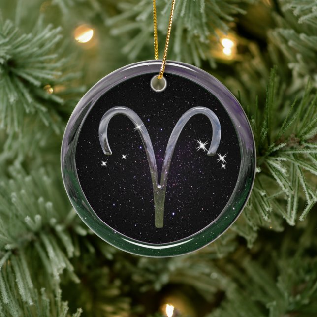 Aries Ceramic Ornament (Tree)