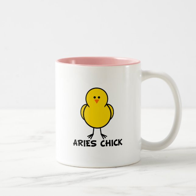 Aries Chick Two-Tone Coffee Mug (Right)