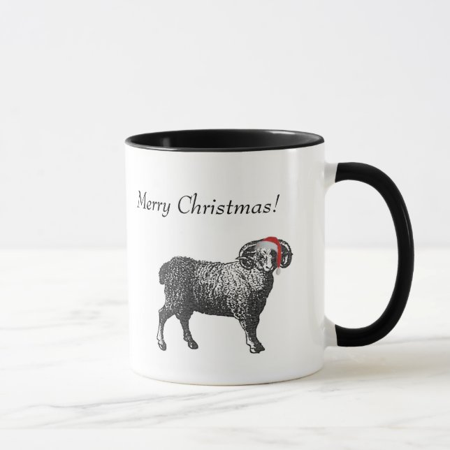 Aries Christmas Mug (Right)