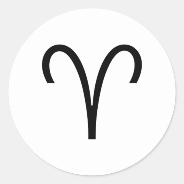 Aries Classic Round Sticker (Front)