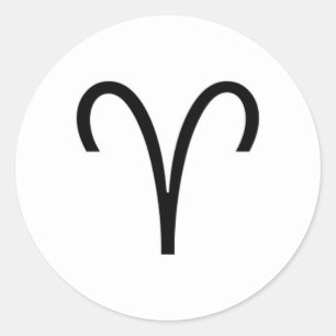 Aries Classic Round Sticker