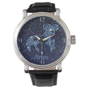 Aries Constellation and Zodiac Sign with Stars Watch