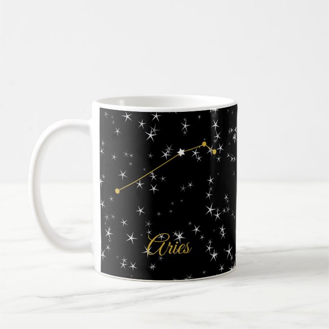 Aries Constellation Coffee Mug (Left)