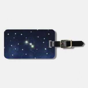 Aries Constellation   Custom Name & Address Luggage Tag