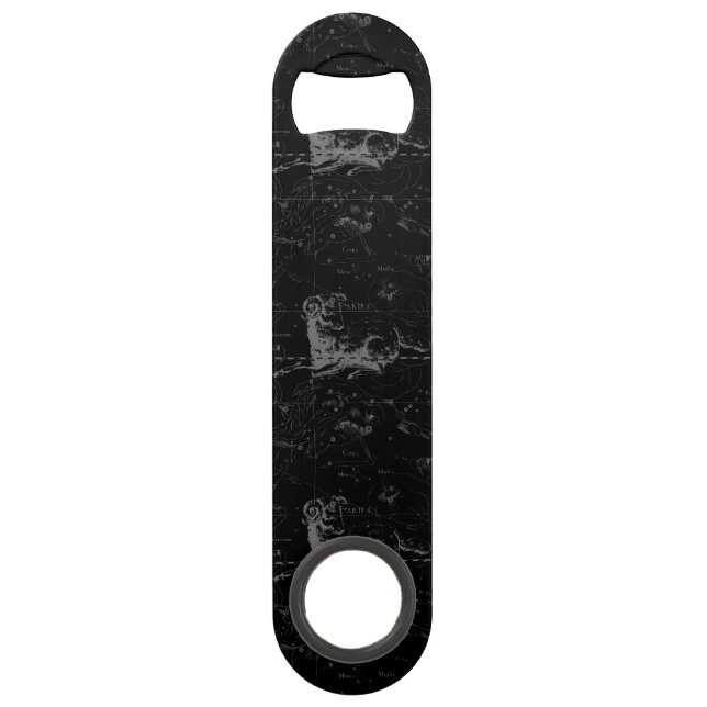 Aries Constellation Map Engraving by Hevelius Speed Bottle Opener (Back)
