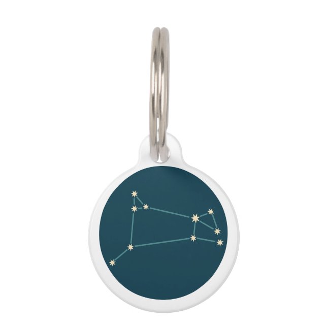 Aries Constellation Pet Tag (Front)