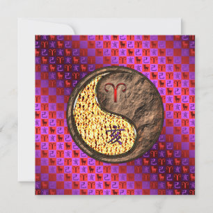 Aries & Earth Boar Card