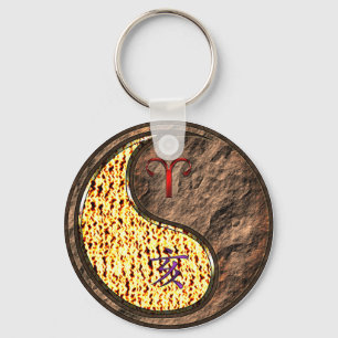 Aries & Earth Boar Keychain