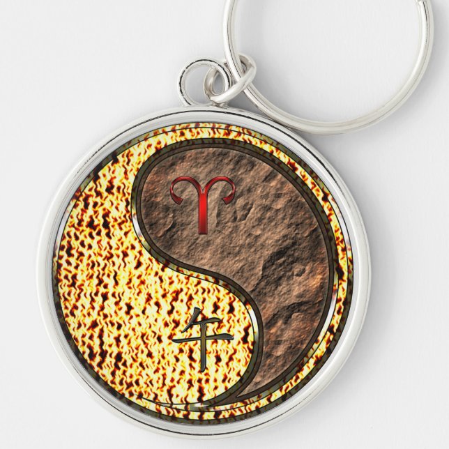Aries & Earth Horse Keychain (Front)