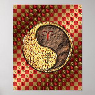 Aries & Earth Rat Poster