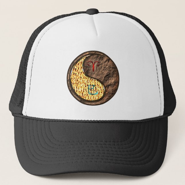 Aries & Earth Snake Trucker Hat (Front)