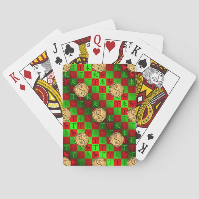 Aries & Fire Goat Playing Cards (Back)