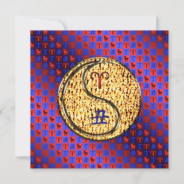 Aries & Fire Ox Card (Front)