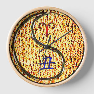 Aries & Fire Ox Clock