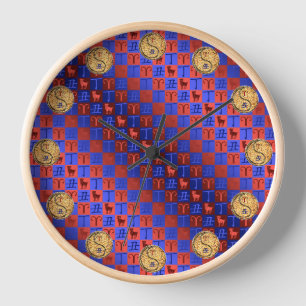Aries & Fire Ox Clock