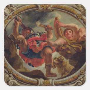 Aries, from the Signs of the Zodiac Square Sticker