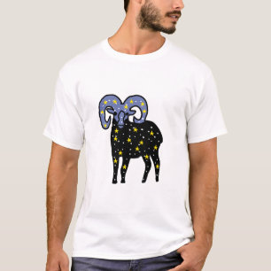 Aries Galaxy Ram T‑Shirt – Fierce Aries Energy  T-Shirt